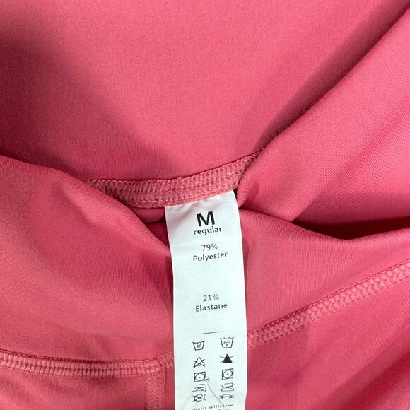 Halara High Waisted Flare Pants | Medium | Candy Pink Crossover Pull On Yoga - Picture 4 of 9